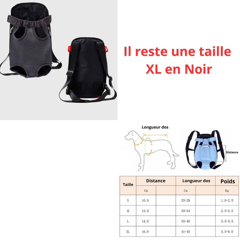 sac ventrale pour chien destockage