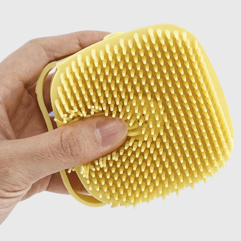 Brosse de bain pour chien carré canin