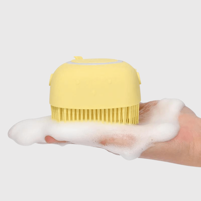 Brosse de bain pour chien carré main