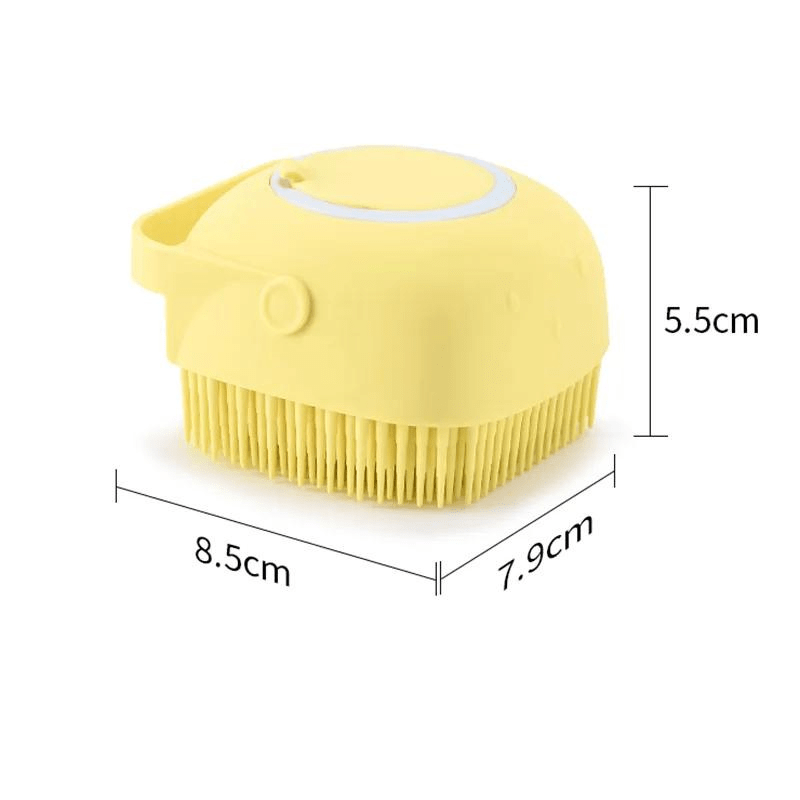 Brosse de bain pour chien carré taille