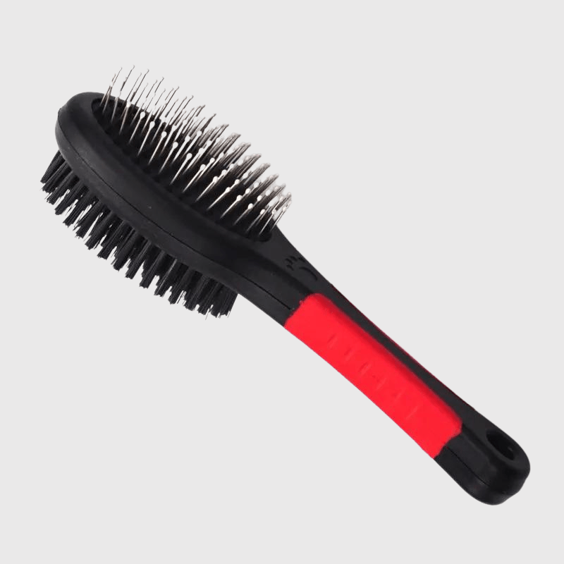 Brosse double-face pour chien caniche