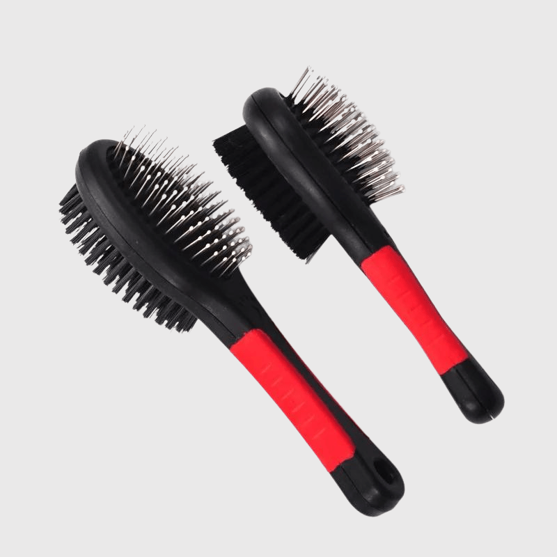 Brosse double-face pour chien taille