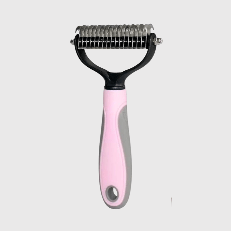 Brosse pour chien poil long Rose Clair