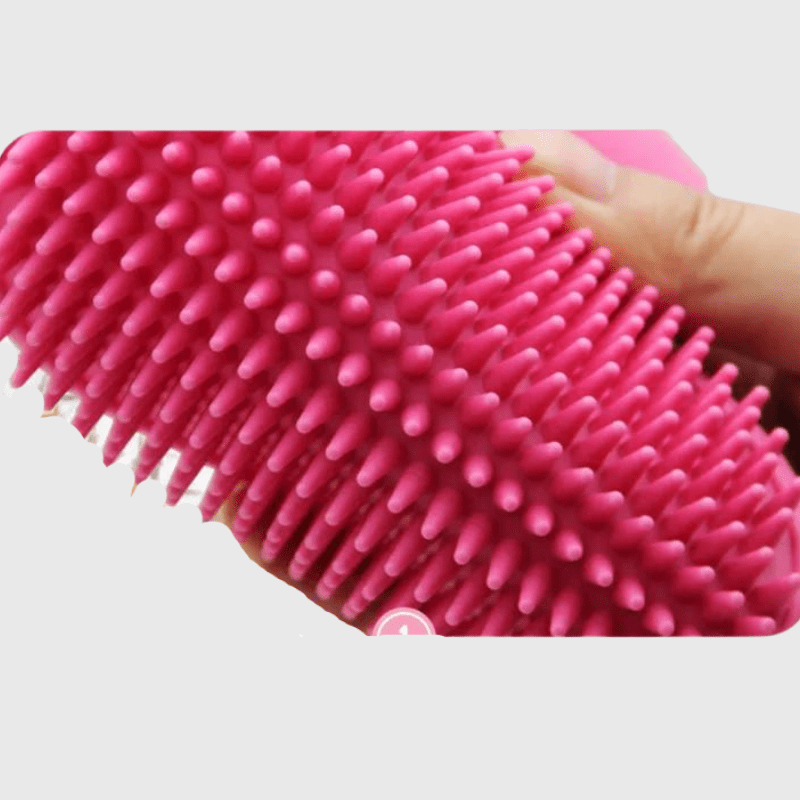 Brosse pour chien ronde noir zoom