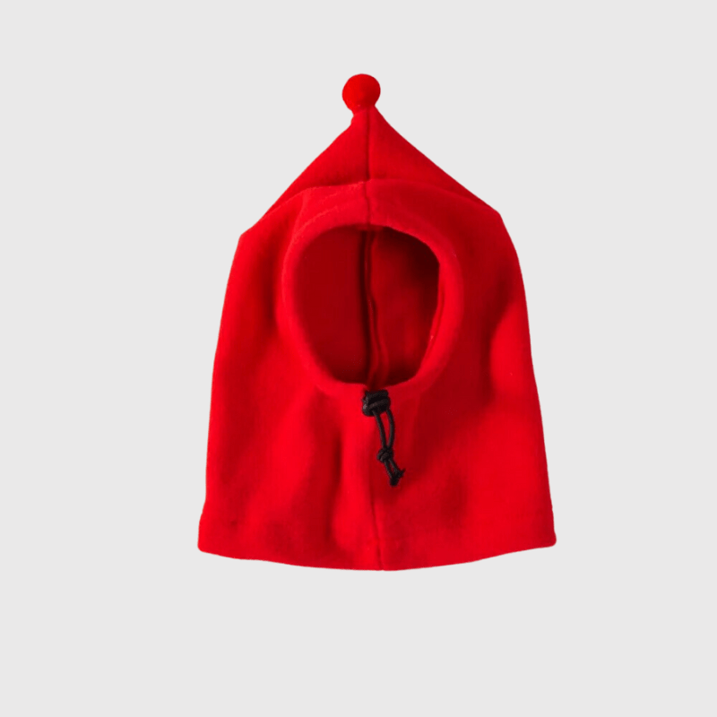 Cagoule pour chien rouge