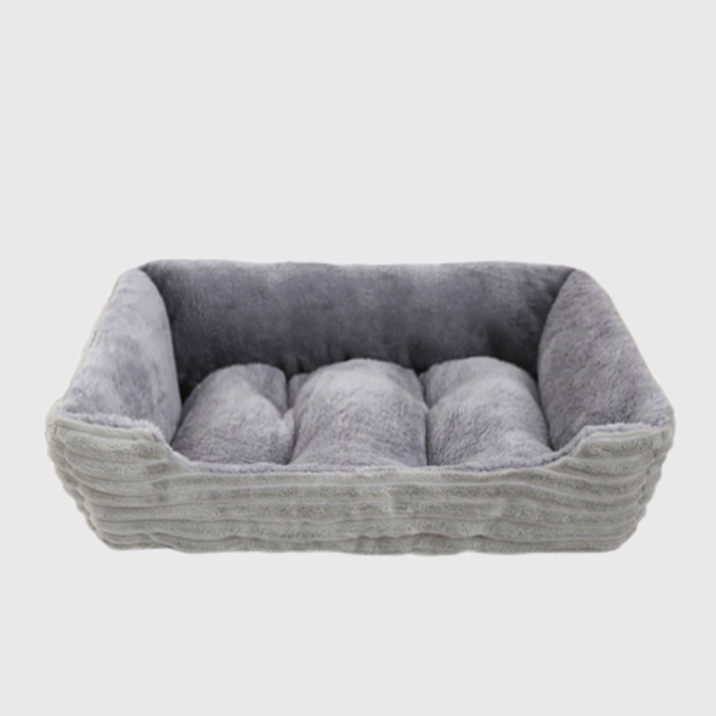 Canape lit pour chien gris