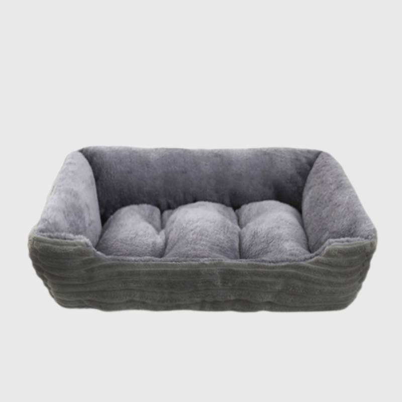Canape lit pour chien gris foncé