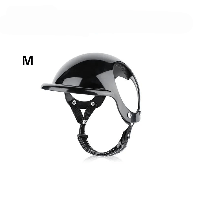 Casque de moto Noir pour chien noir