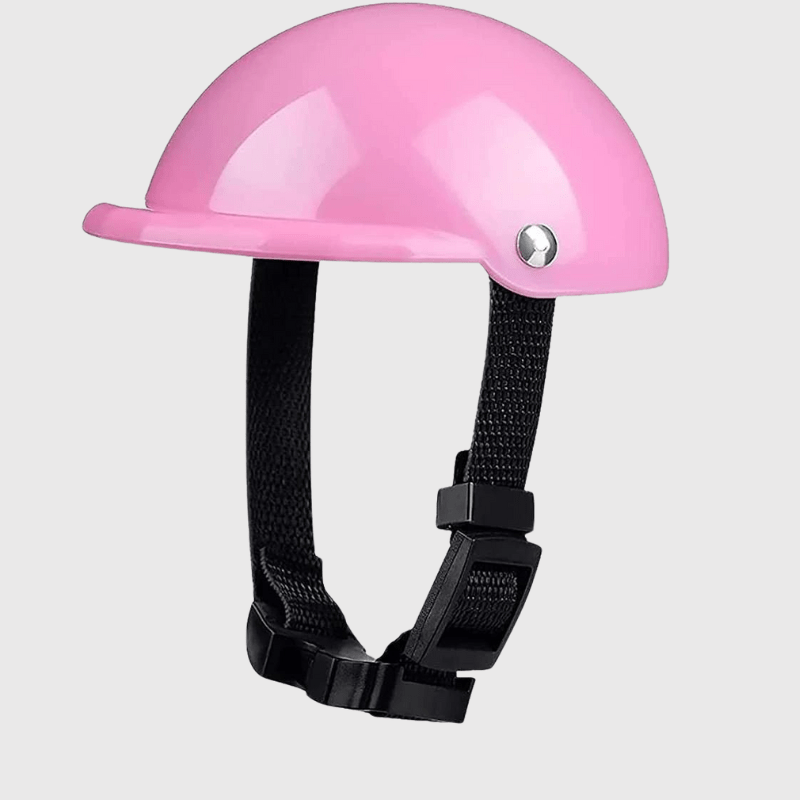 Casque moto cuir vintage pour chien juste casque
