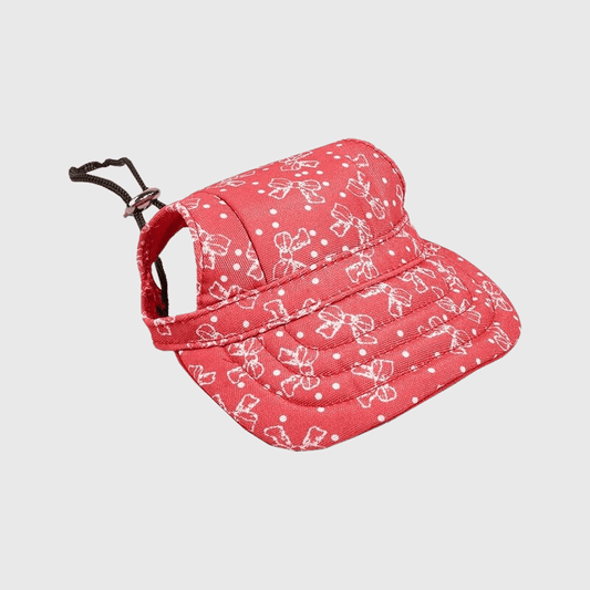 Casquette pour chien anti-soleil rose ou bleu rose