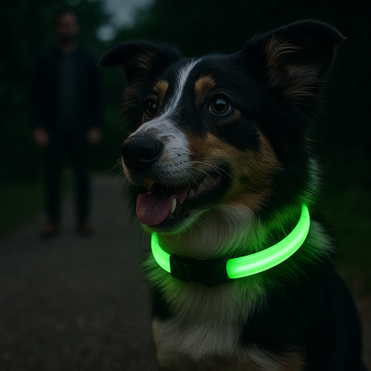 collier fluo pour chien - Paradis Chien