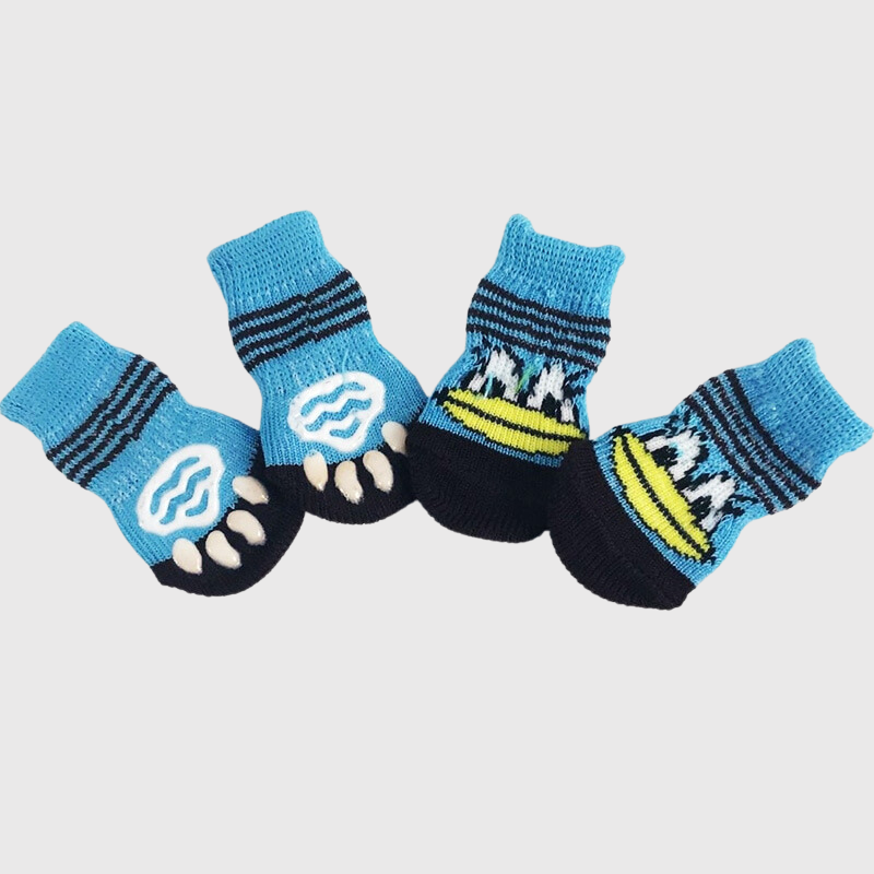 Chaussette antiderapante pour vieux chien canard