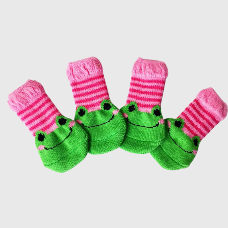 Chaussette antiderapante pour vieux chien serpend