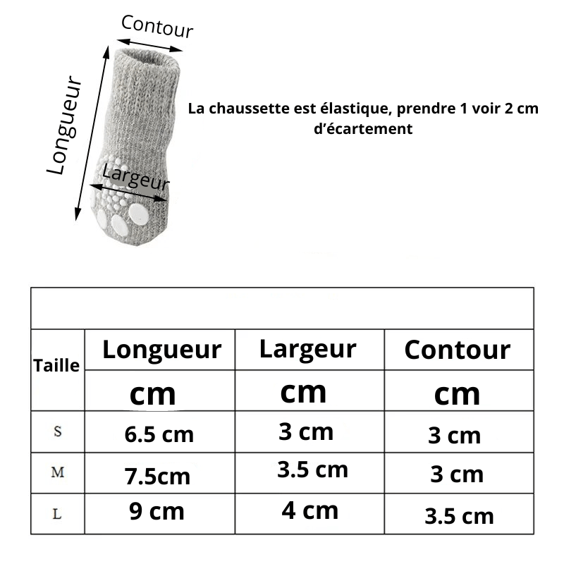 Chaussette pour chien maison taille