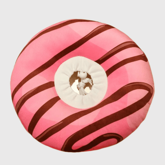 Collerette en forme de donuts rose et chocolat