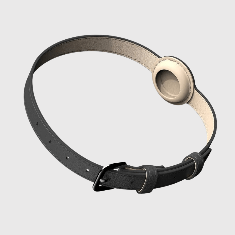 Collier AirTag pour chien noir