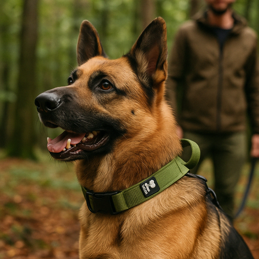 Collier avec poignée pour chien berger allemand