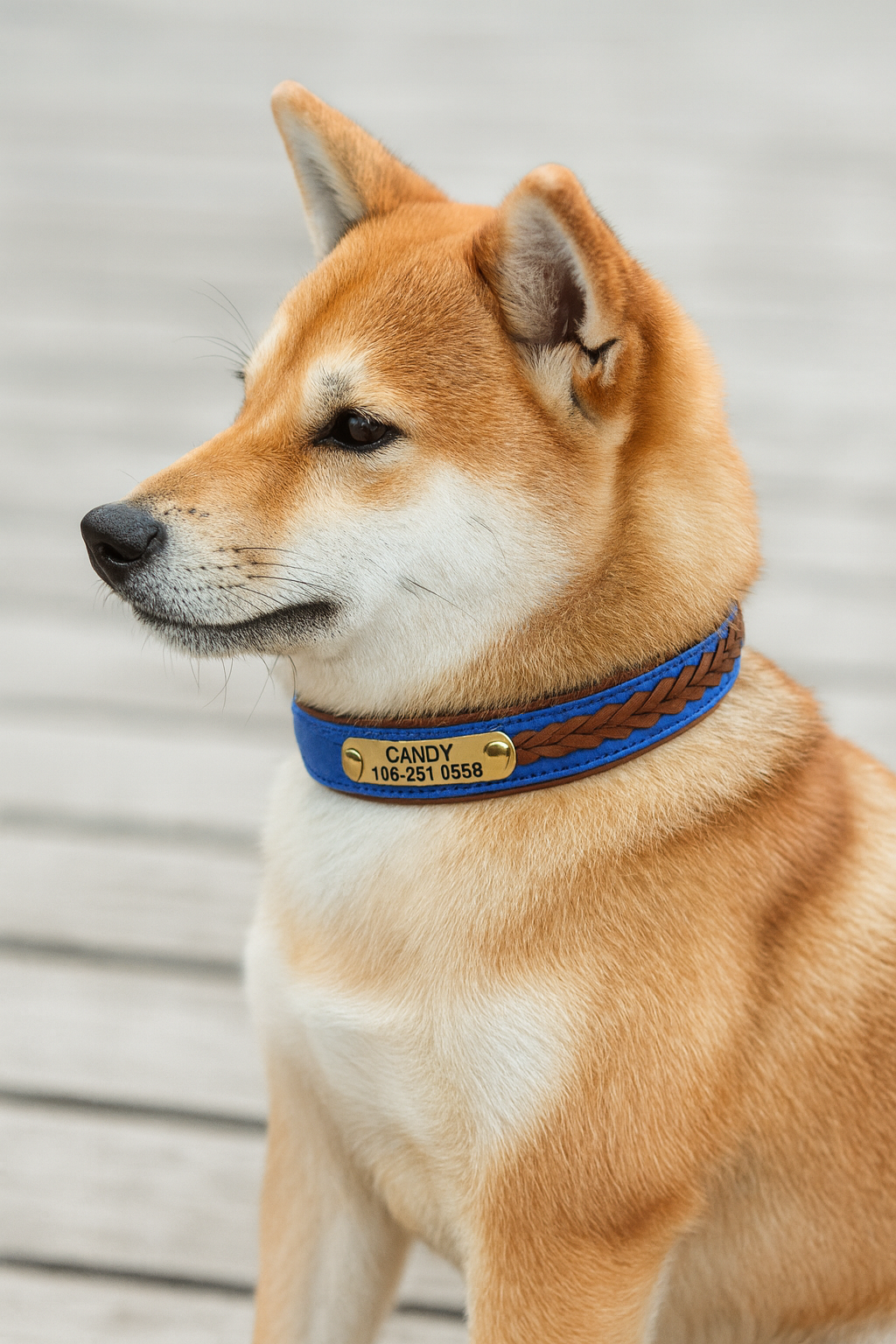 Collier chien corde shiba inu