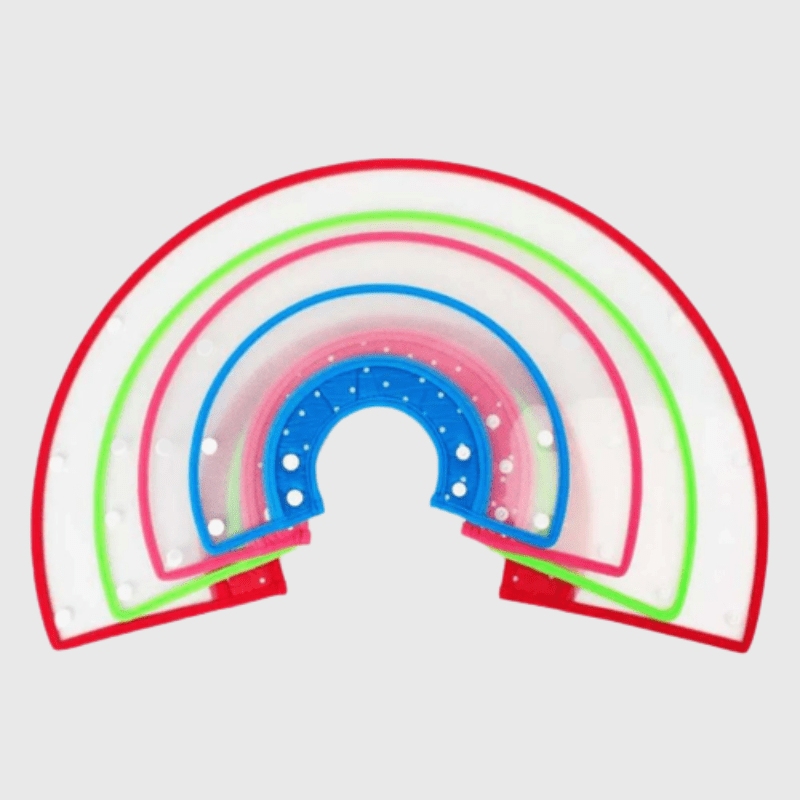 Collier chien lune plastique ensemble