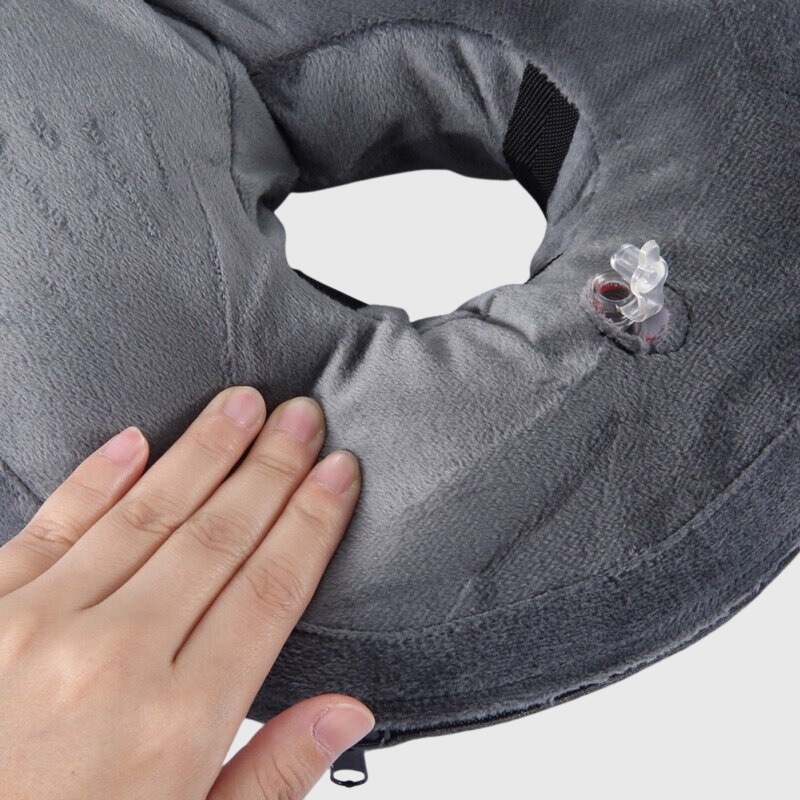 Collier de convalescence pour chien gris foncée