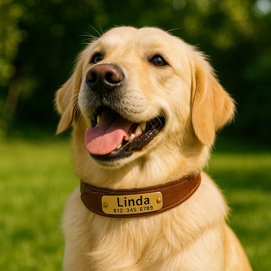 Collier personnalisable pour gros chien labrador