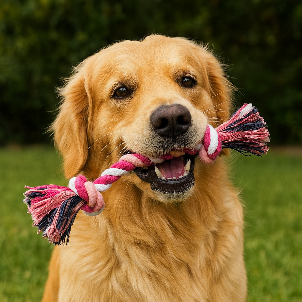 Corde pour chien jouet labrador