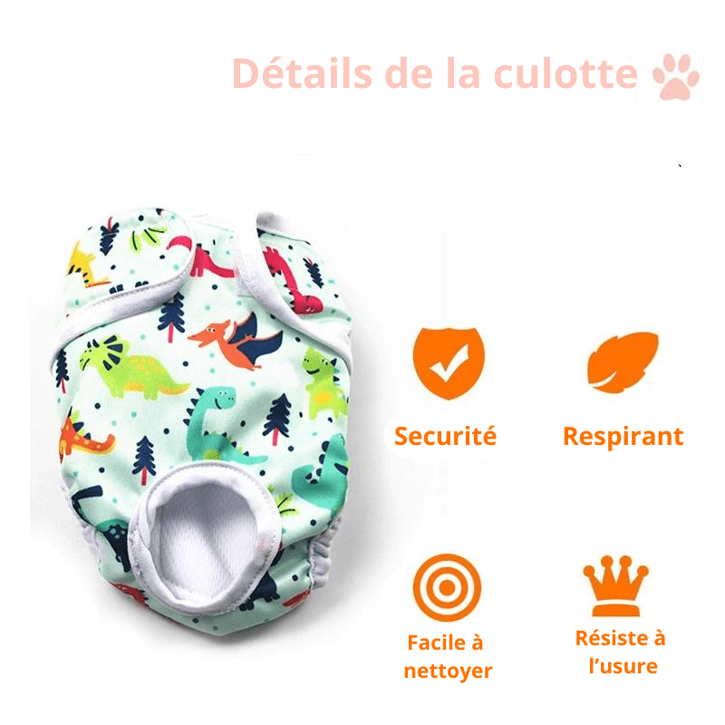 Couche culotte pour chien details