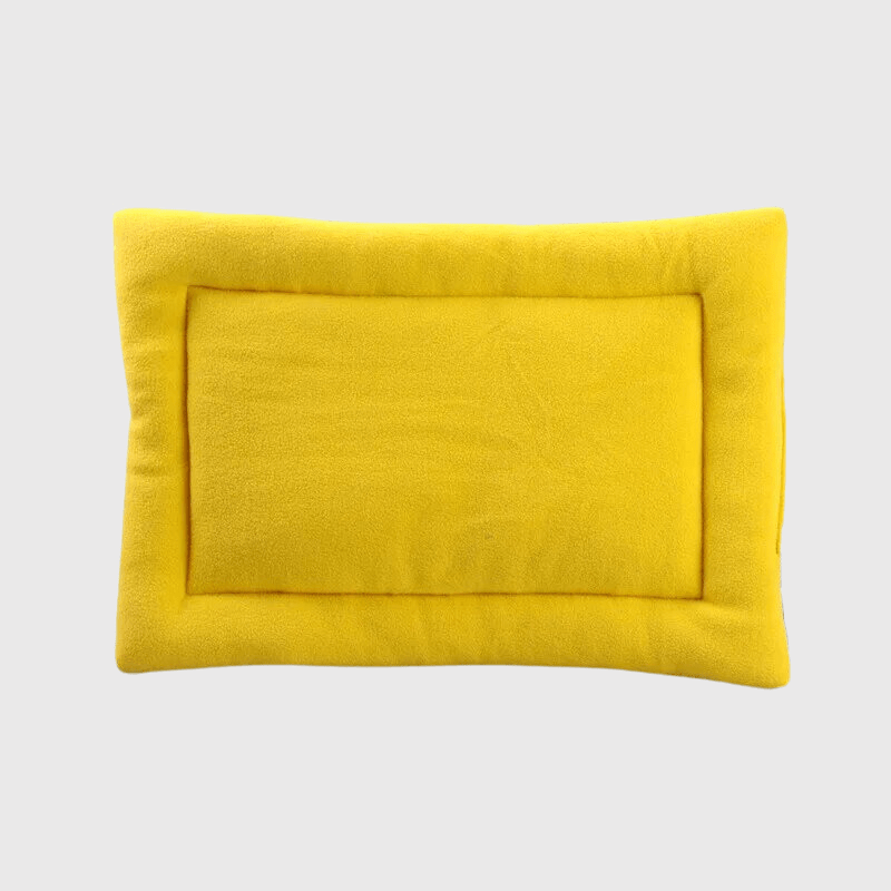 Coussin chaud pour chien jaune