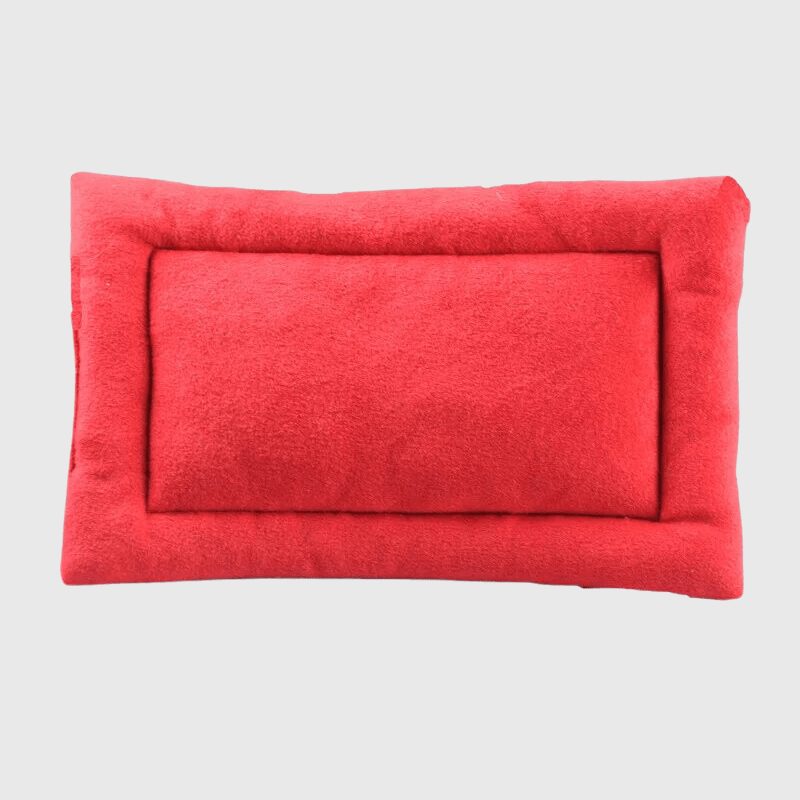 Coussin chaud pour chien rouge