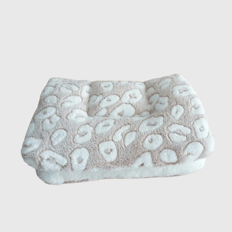 Coussin chien pour canape doux marron clair