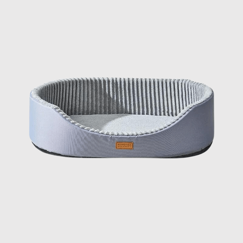 Coussin doux pour chien gris