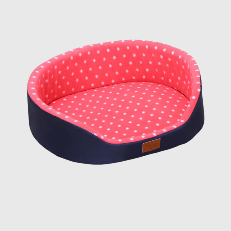 Coussin doux pour chien rose