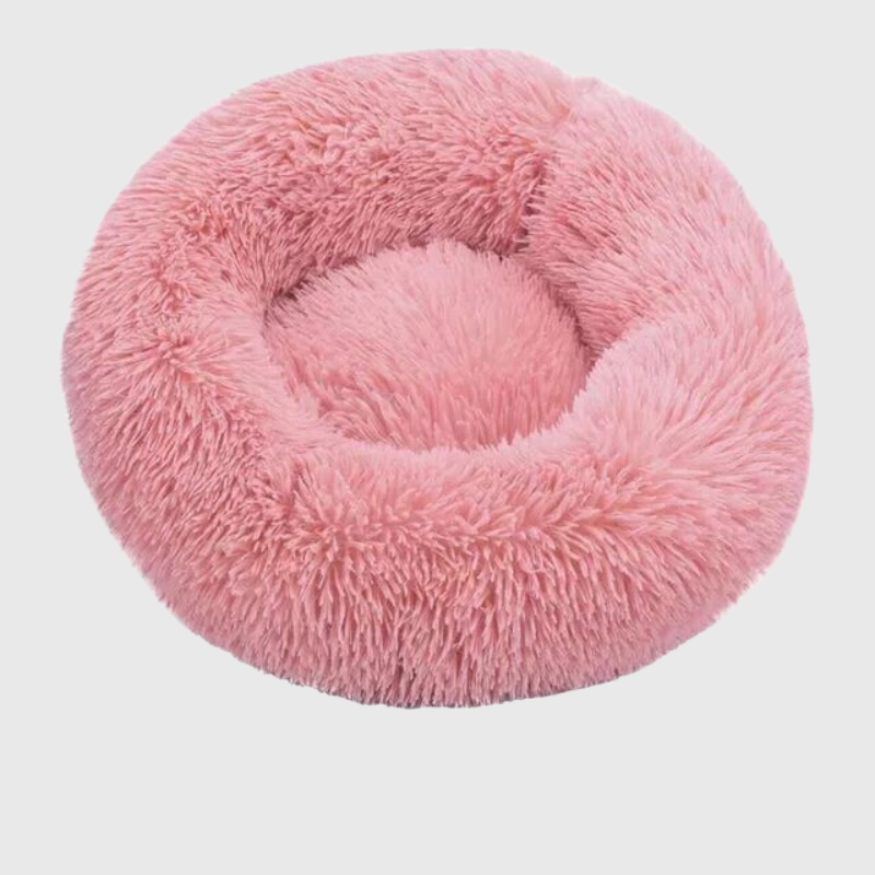 Coussin orthopedique pour chien rose