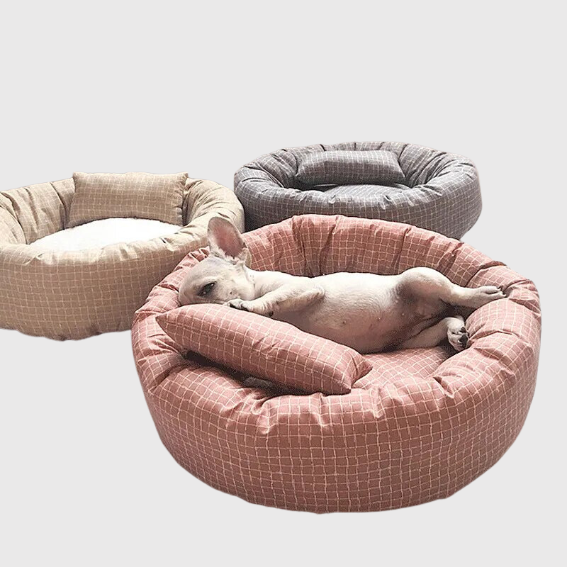 Coussin rond pour chien modele