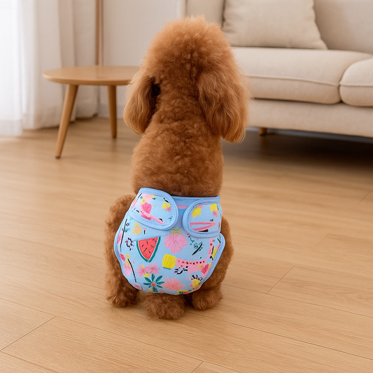 Culotte fruitée pour chienne en chaleur