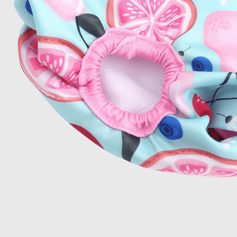 Culotte pour chienne chaleur trou pour la queue