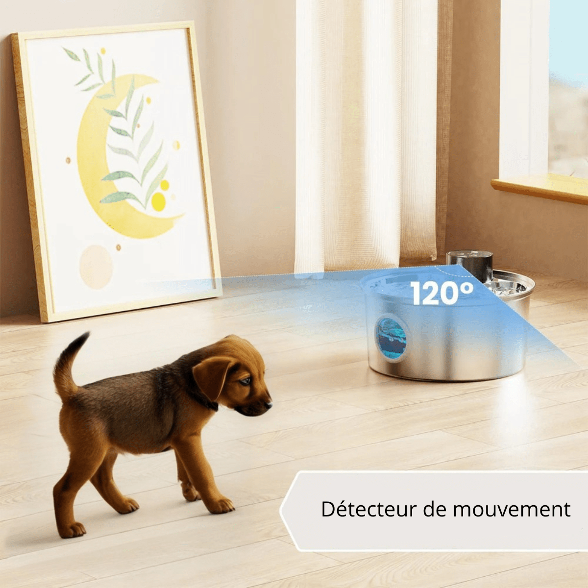 Fontaine a eau chien exterieur detecteur
