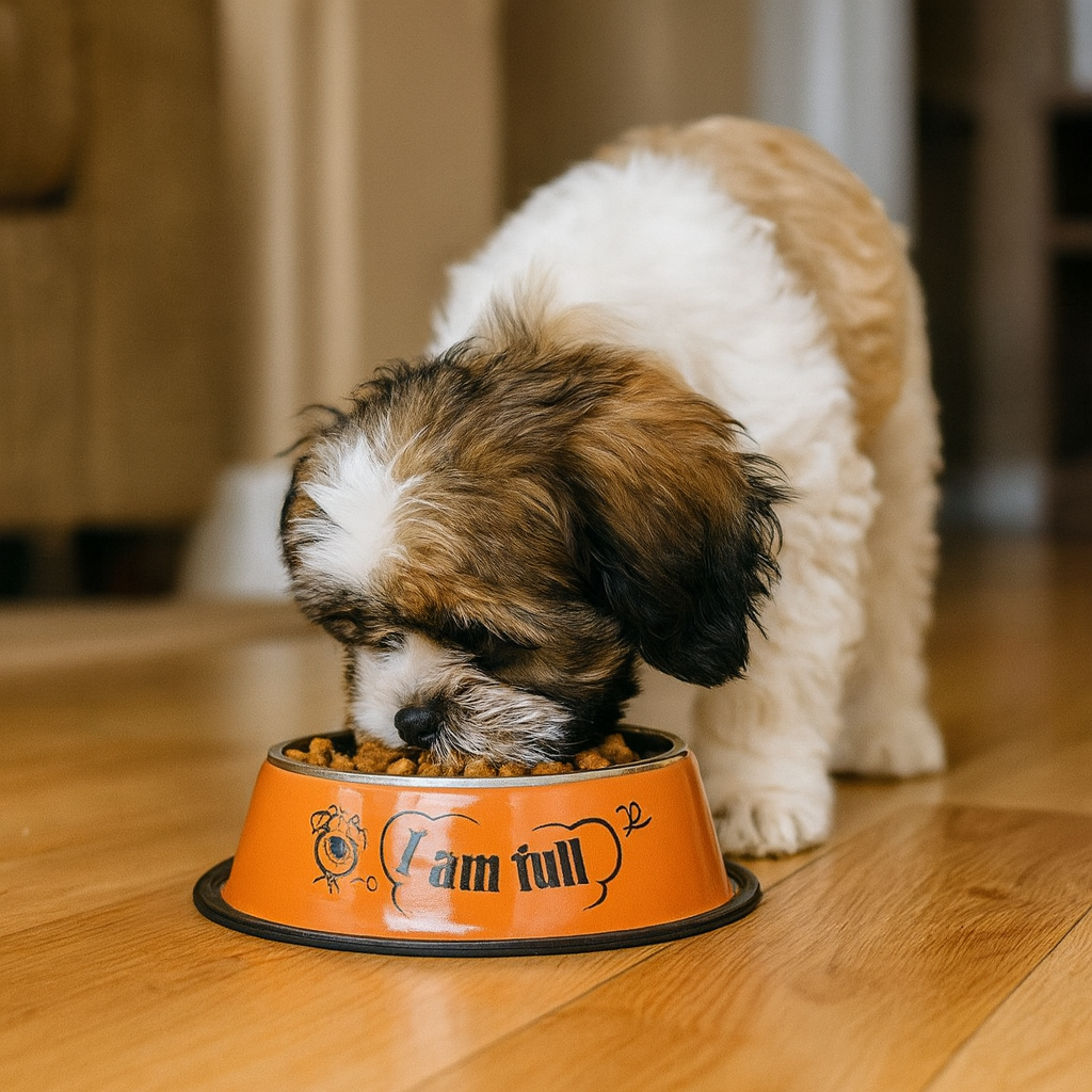 Gamelle chien inox Orange salon