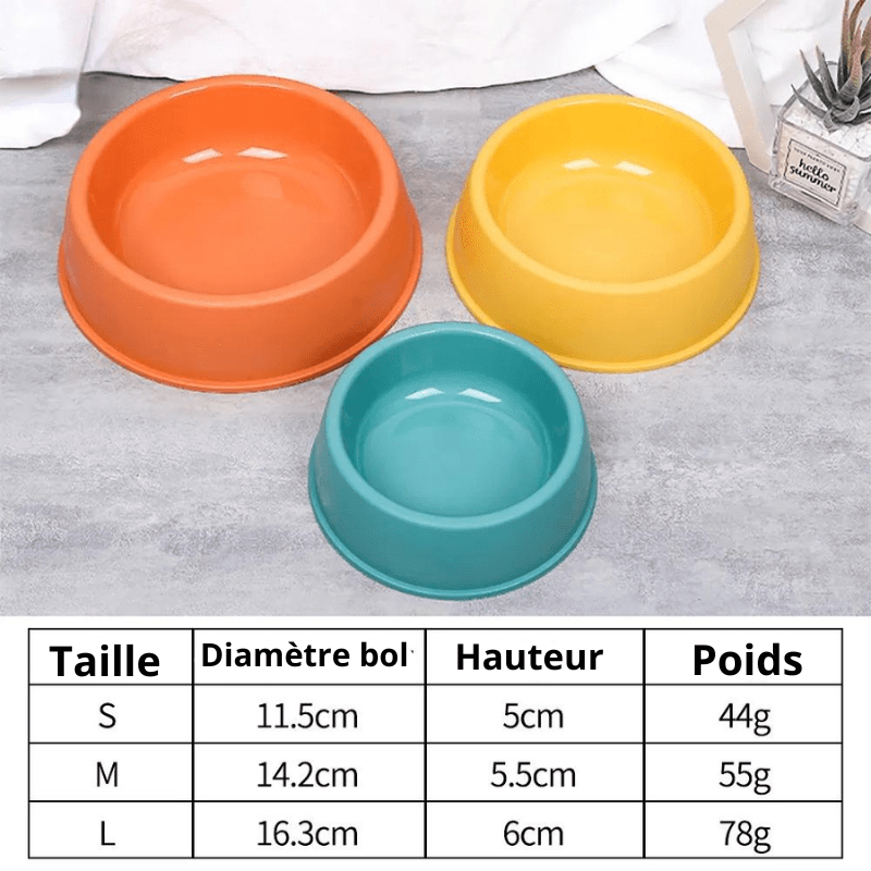 Gamelle chien plastique vert taille