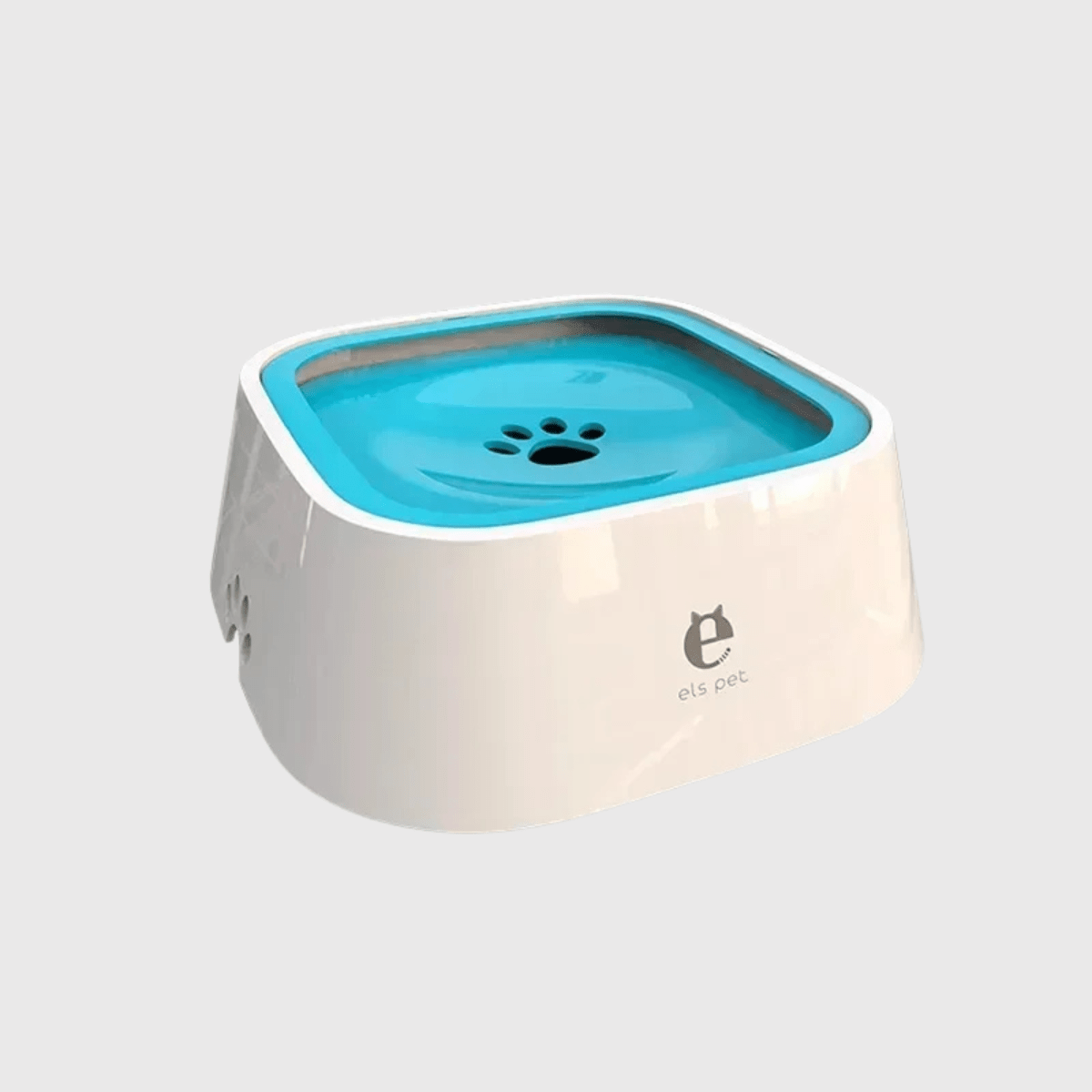 Gamelle eau chien anti bave bleu