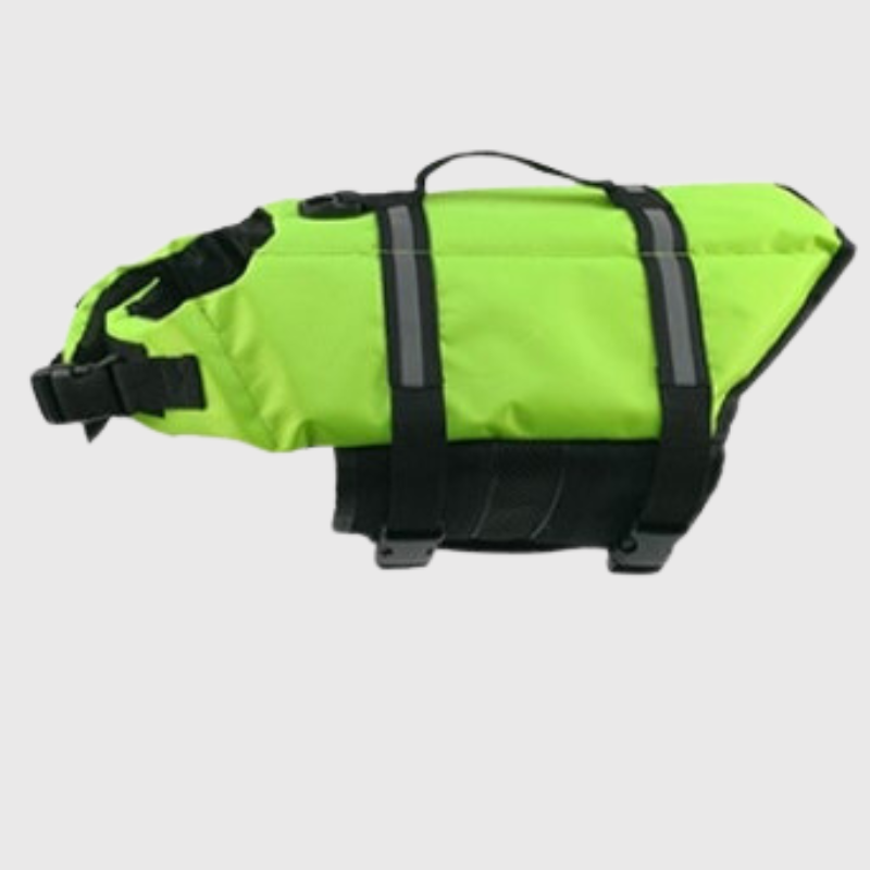 Gilet de flottaison pour chien vert