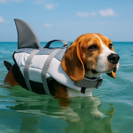 Gilet de sauvetage pour chien requin