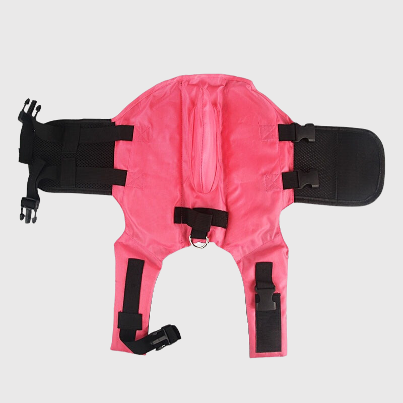Gilet de sauvetage pour petit chien rose