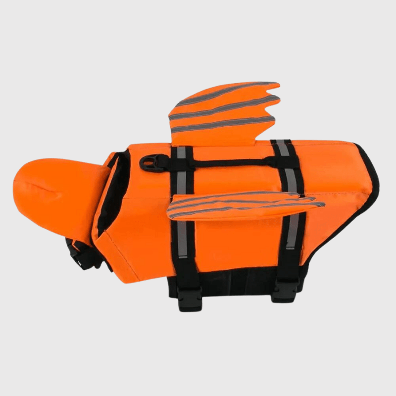 Gilet de sauvetage rigolo pour chien Orange