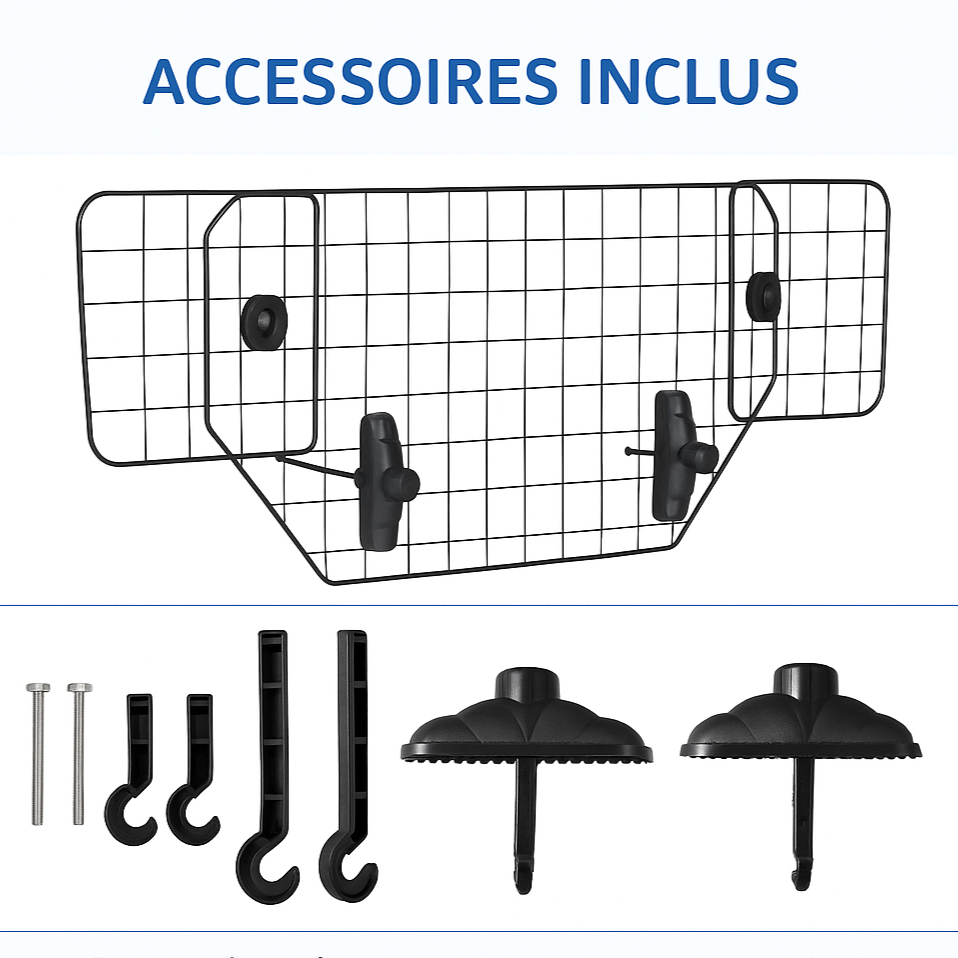 Grille Voiture Chien installation accessoire