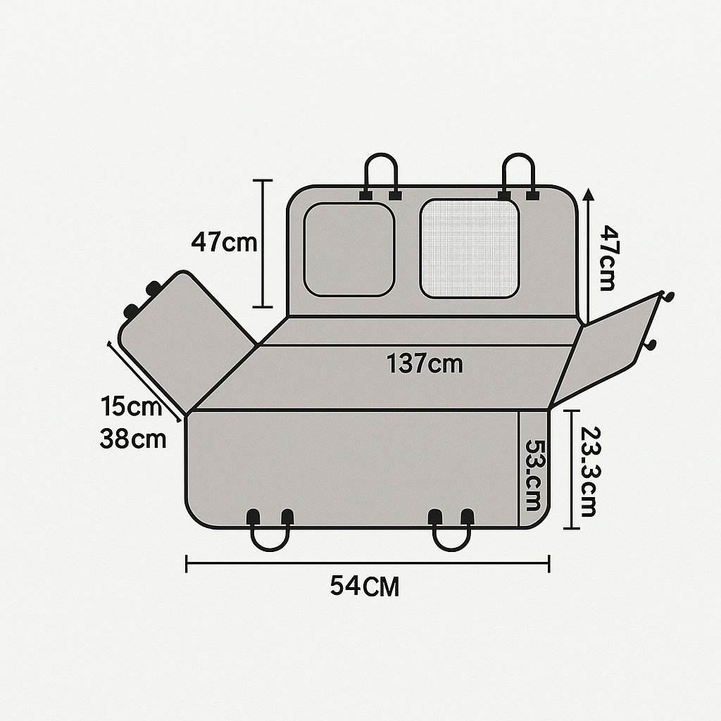 Hamac Chien Voiture taille