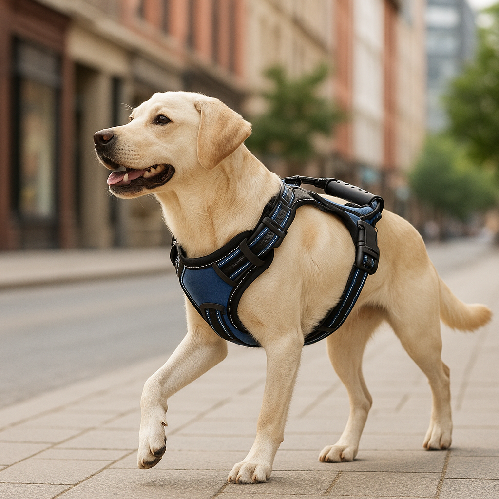Harnais anti-traction en T pour chien labrador