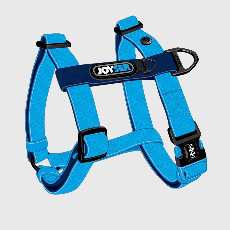 Harnais chien en h bleu