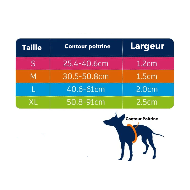 Harnais chien en h taille