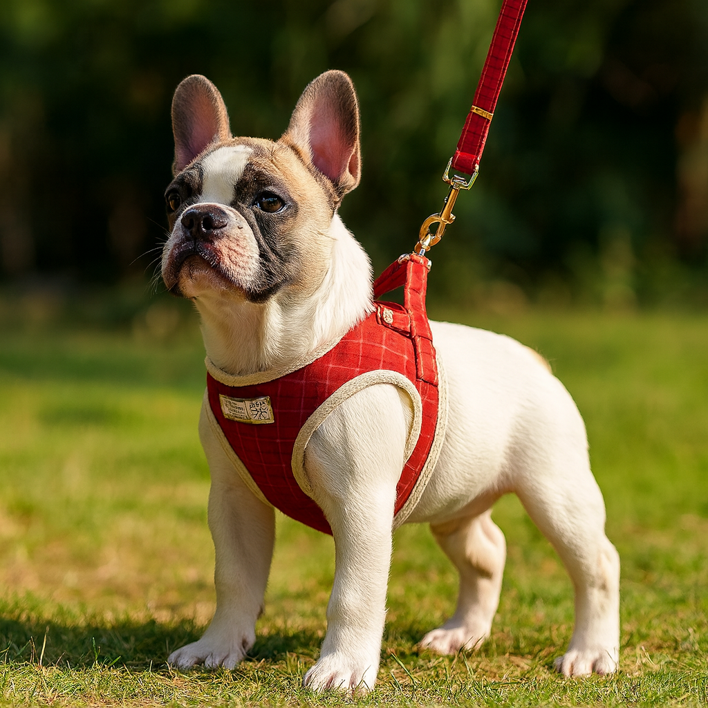 Harnais pour petit chien bouledogue